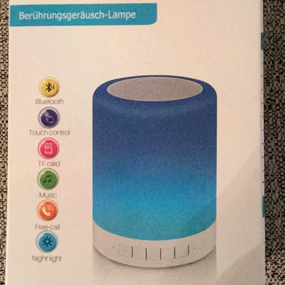 Portable Bluetooth Speaker with LED Light
